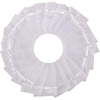 Fushing Bolsas de organza- 7 x 9 cm- 100 unidades- transparentes- para decoración y regalos